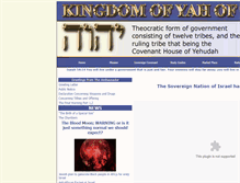 Tablet Screenshot of kingdomofyahofhosts.com